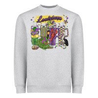 Heather Grey obsessive cup disorder mardi gras Heavyweight Sweatshirt - MaliasSmallBusiness