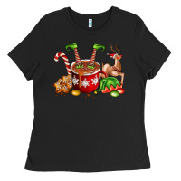 Black chocolate elf Ladies Tee - FaDigitalArtStudio