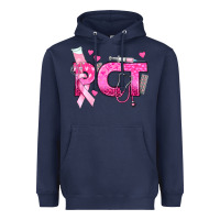 Navy breast cancer pct patient care technician Heavyweight Hoodie - texasbilliewilder