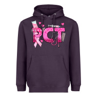 Plum breast cancer pct patient care technician Heavyweight Hoodie - texasbilliewilder