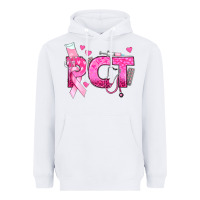 White breast cancer pct patient care technician Heavyweight Hoodie - texasbilliewilder