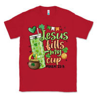 Red st. patricks day jesus fills my cup Classic Tee - MaliasSmallBusiness