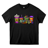 Black Halloween Coffee Drink Heavy Core Tee - RacoonDesign