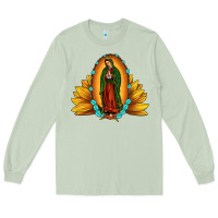 Matcha sunflower our lady of guadalupe Long Sleeve Tee - JahusDesignShop