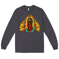 Smoke sunflower our lady of guadalupe Long Sleeve Tee - JahusDesignShop