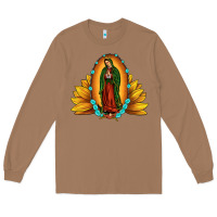 Toasted Coconut sunflower our lady of guadalupe Long Sleeve Tee - JahusDesignShop