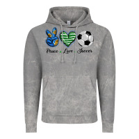 Cloud Rock peace love soccer Vintage Hoodie - BarkalooDesign