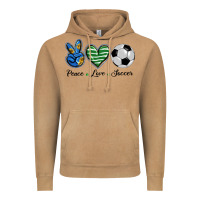 Peace Love Soccer Vintage Hoodie | Teevron