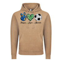 Vintage Coffee peace love soccer Vintage Hoodie - BarkalooDesign