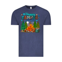Vintage Denim happy camper Vintage Tee - MaliasSmallBusiness