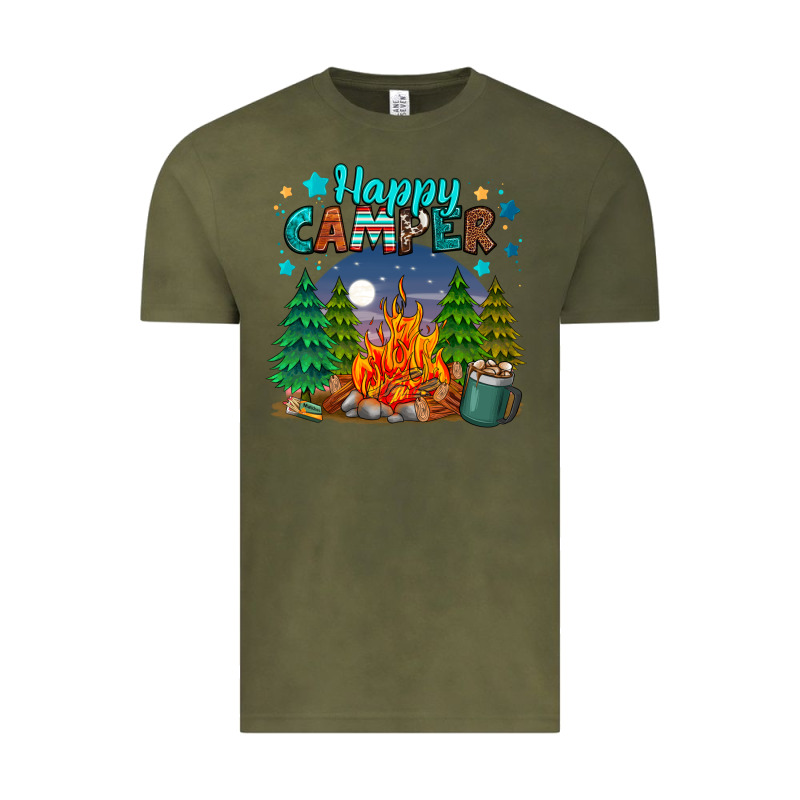 Happy Camper Vintage Tee by MaliasSmallBusiness | Teevron