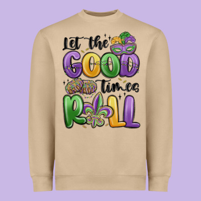 Let The Good Times Roll Heavyweight Sweatshirt Designed By Maliassmallbusiness