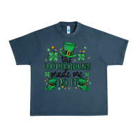 Midnight Navy the leprechauns made me do it Urban Heavy Tee - MaliasSmallBusiness