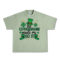 Oil Green the leprechauns made me do it Urban Heavy Tee - MaliasSmallBusiness
