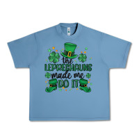Pebble Blue the leprechauns made me do it Urban Heavy Tee - MaliasSmallBusiness