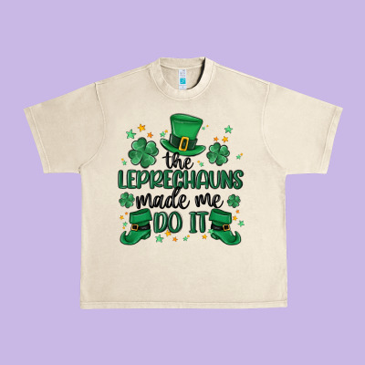 The Leprechauns Made Me Do It Urban Heavy Tee Designed By Maliassmallbusiness