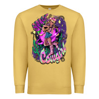 Antique Gold Space cowgirl Premium Sweatshirt - HowdyJamesFarm