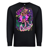 Black Space cowgirl Premium Sweatshirt - HowdyJamesFarm