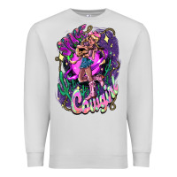 Dove Grey Space cowgirl Premium Sweatshirt - HowdyJamesFarm
