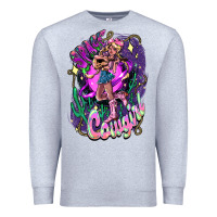 Heather Grey Space cowgirl Premium Sweatshirt - HowdyJamesFarm