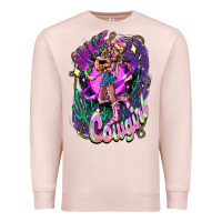 Pale Pink Space cowgirl Premium Sweatshirt - HowdyJamesFarm