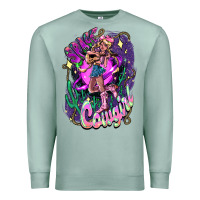 Seafoam Space cowgirl Premium Sweatshirt - HowdyJamesFarm