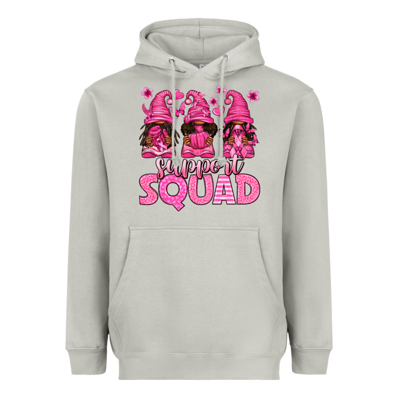 Breast Cancer Afro Gnomies Support Squad Heavyweight Hoodie by texasbilliewilder | Teevron