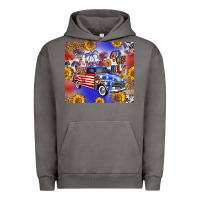 Pigment Tornado Fourth Of July Sunflowers Truck Urban Hoodie - FaDigitalArtStudio