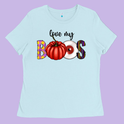 Love My Boos Ladies Tee Designed By Cowhidedigitalart