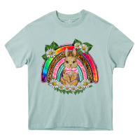 Arona easter rabbit rainbow Heavy Core Tee - BarkalooDesign