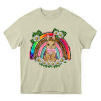 Mossy easter rabbit rainbow Heavy Core Tee - BarkalooDesign