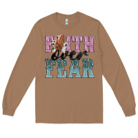 Toasted Coconut faith over fear Long Sleeve Tee - NancyCooperArtShop