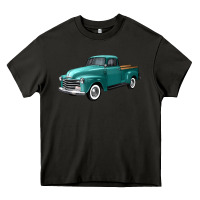 Asphalt western truck left 34 view Heavy Core Tee - FaDigitalArtStudio