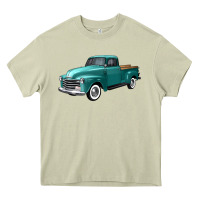 Mossy western truck left 34 view Heavy Core Tee - FaDigitalArtStudio