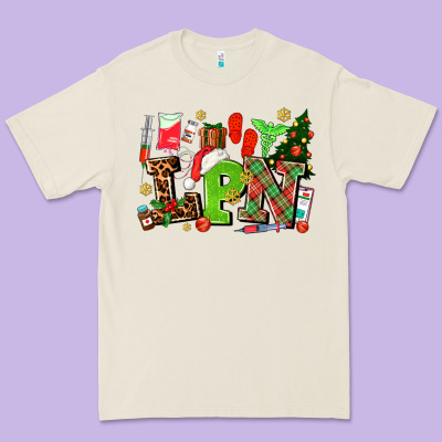 Lpn Christmas Nurse With Premium Tee Designed By Adodesignshop