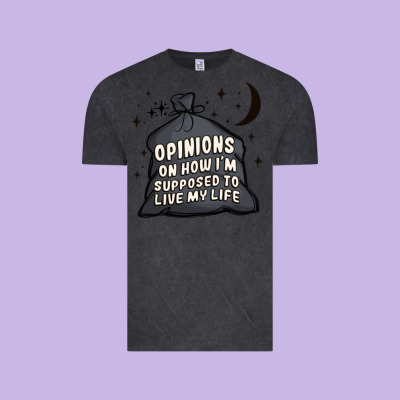 Opinions On How I'm Supposed To Live My Life Vintage Tee Designed By Maliassmallbusiness