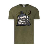 Vintage Olive opinions on how i'm supposed to live my life Vintage Tee - MaliasSmallBusiness