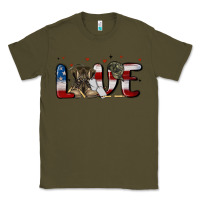 Army Green love army Classic Tee - MaliasSmallBusiness