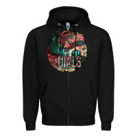 Black let's go girls Zipper Hoodie - Jasminsmagicworld