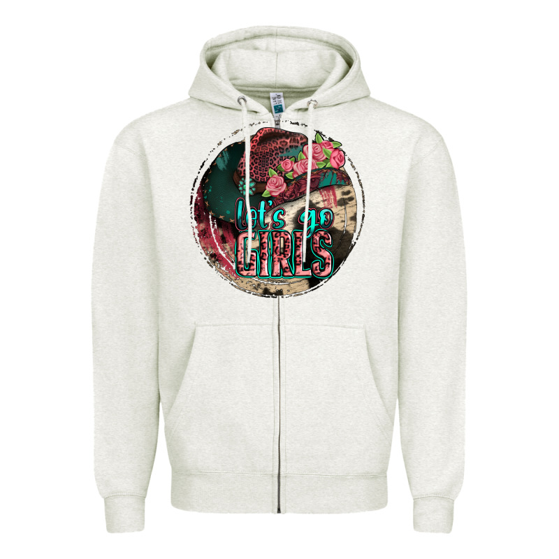 Let's Go Girls Zipper Hoodie by Jasminsmagicworld | Teevron