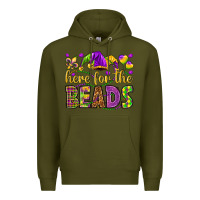 Army Green Here for the beads Premium Hoodie - HowdyJamesFarm