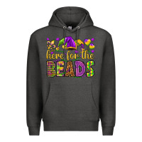 Charcoal Heather Here for the beads Premium Hoodie - HowdyJamesFarm