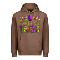 Chestnut Here for the beads Premium Hoodie - HowdyJamesFarm