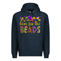 Navy Here for the beads Premium Hoodie - HowdyJamesFarm