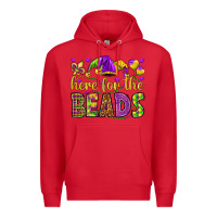 Red Here for the beads Premium Hoodie - HowdyJamesFarm