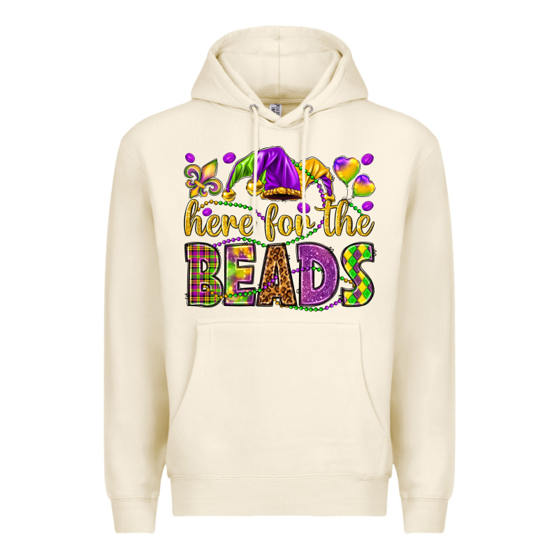 Here For The Beads Premium Hoodie by HowdyJamesFarm | Teevron