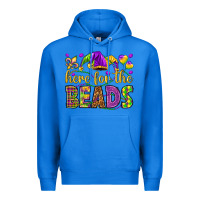 True Royal Here for the beads Premium Hoodie - HowdyJamesFarm