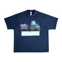 Navy easter tractor boy Urban Heavy Tee - MaliasSmallBusiness