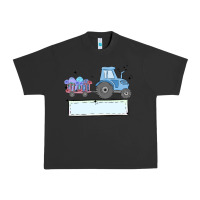 Pigment Black easter tractor boy Urban Heavy Tee - MaliasSmallBusiness