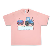 Salmon easter tractor boy Urban Heavy Tee - MaliasSmallBusiness